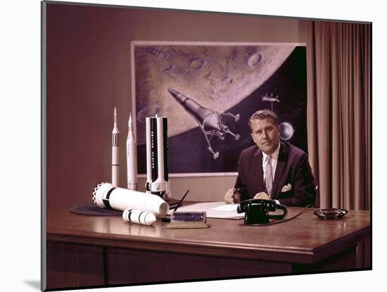 Wernher Von Braun, 1960s-null-Mounted Photo