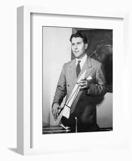 Wernher Von Braun, German Rocket Designer-null-Framed Photographic Print