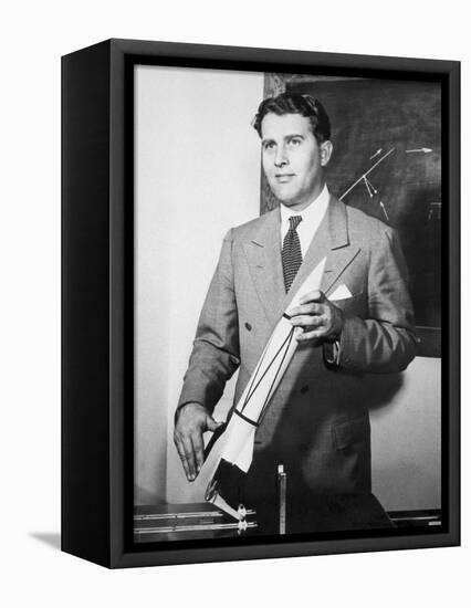 Wernher Von Braun, German Rocket Designer-null-Framed Stretched Canvas