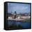 Weser River and Bremen in Germany-Philip Gendreau-Framed Stretched Canvas