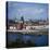 Weser River and Bremen in Germany-Philip Gendreau-Stretched Canvas