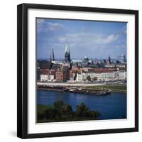 Weser River and Bremen in Germany-Philip Gendreau-Framed Photographic Print