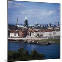 Weser River and Bremen in Germany-Philip Gendreau-Mounted Photographic Print