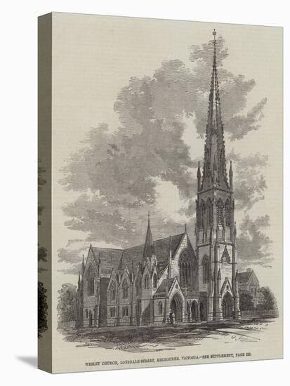 Wesley Church, Lonsdale-Street, Melbourne, Victoria-null-Stretched Canvas