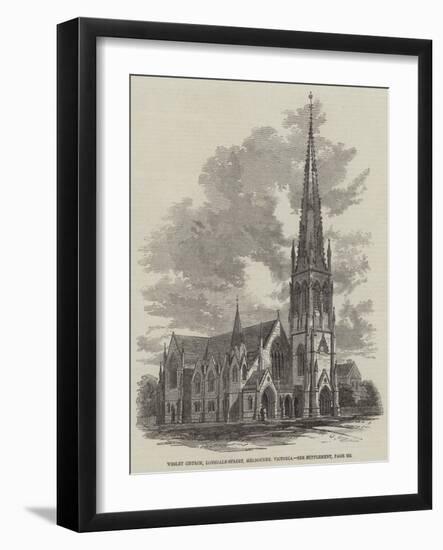 Wesley Church, Lonsdale-Street, Melbourne, Victoria-null-Framed Giclee Print