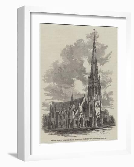 Wesley Church, Lonsdale-Street, Melbourne, Victoria-null-Framed Giclee Print