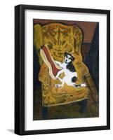 Wesley Reclining, 2003-Margaret Hartnett-Framed Giclee Print