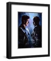 WESLEY SNIPES; SYLVESTER STALLONE. "Demolition Man" [1993], directed by MARCO BRAMBILLA.-null-Framed Photographic Print