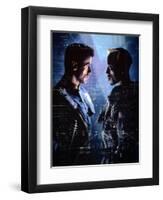 WESLEY SNIPES; SYLVESTER STALLONE. "Demolition Man" [1993], directed by MARCO BRAMBILLA.-null-Framed Photographic Print