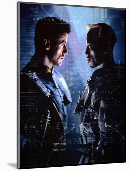 WESLEY SNIPES; SYLVESTER STALLONE. "Demolition Man" [1993], directed by MARCO BRAMBILLA.-null-Mounted Photographic Print