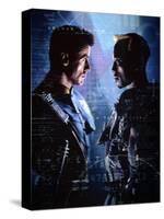 WESLEY SNIPES; SYLVESTER STALLONE. "Demolition Man" [1993], directed by MARCO BRAMBILLA.-null-Stretched Canvas