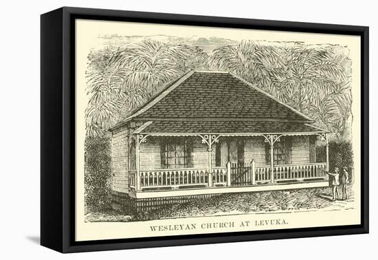 Wesleyan Church at Levuka-null-Framed Stretched Canvas