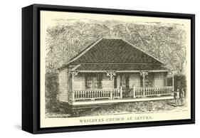 Wesleyan Church at Levuka-null-Framed Stretched Canvas