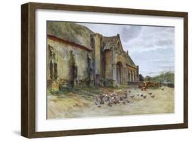 Wessex, Abbotsbury Barn-Walter Tyndale-Framed Art Print