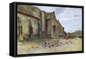 Wessex, Abbotsbury Barn-Walter Tyndale-Framed Stretched Canvas