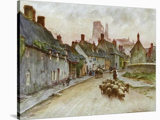 Wessex, Corfe Castle 1906-Walter Tyndale-Stretched Canvas