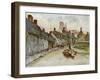 Wessex, Corfe Castle 1906-Walter Tyndale-Framed Art Print