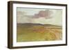 Wessex, Nr Maiden Castle-Walter Tyndale-Framed Art Print