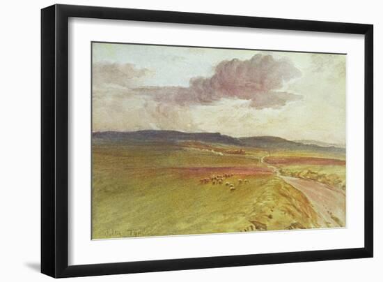 Wessex, Nr Maiden Castle-Walter Tyndale-Framed Art Print