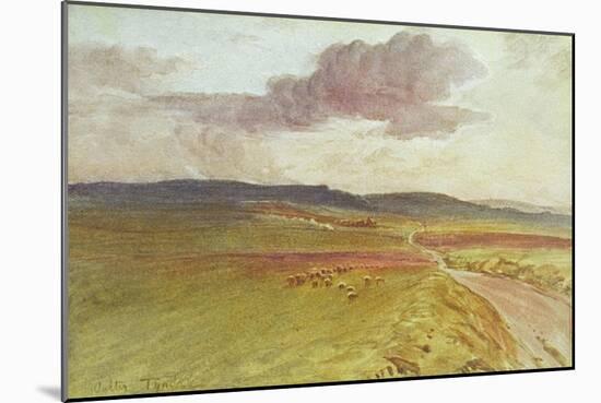 Wessex, Nr Maiden Castle-Walter Tyndale-Mounted Art Print