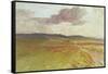 Wessex, Nr Maiden Castle-Walter Tyndale-Framed Stretched Canvas