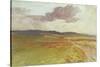 Wessex, Nr Maiden Castle-Walter Tyndale-Stretched Canvas