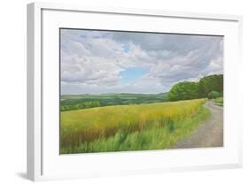 Wessex Ridgeway and Pewsey Downs Beyond, 2011-Peter Breeden-Framed Giclee Print