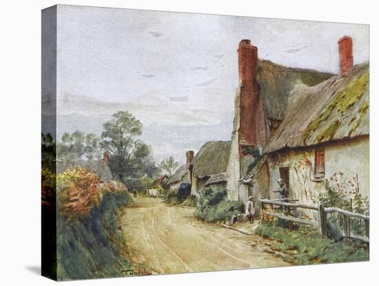 Wessex, Tincleton Cottage-Walter Tyndale-Stretched Canvas