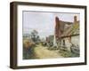 Wessex, Tincleton Cottage-Walter Tyndale-Framed Art Print