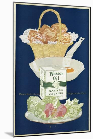 Wesson Salad Oil Advert-null-Mounted Art Print