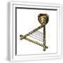 West African Instrument: Harp of the Ashanti Tribe (Achanti or Asante ...