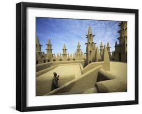 West African Man at Mosque, Mali, West Africa-Ellen Clark-Framed Photographic Print