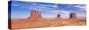 West and East Mitten Butte and Merrick Butte, Monument Valley Navajo Tribal Pk, Arizona, USA-Neale Clark-Stretched Canvas