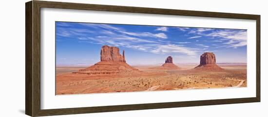 West and East Mitten Butte and Merrick Butte, Monument Valley Navajo Tribal Pk, Arizona, USA-Neale Clark-Framed Photographic Print