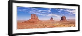 West and East Mitten Butte and Merrick Butte, Monument Valley Navajo Tribal Pk, Arizona, USA-Neale Clark-Framed Photographic Print