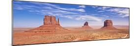 West and East Mitten Butte and Merrick Butte, Monument Valley Navajo Tribal Pk, Arizona, USA-Neale Clark-Mounted Photographic Print