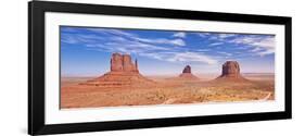 West and East Mitten Butte and Merrick Butte, Monument Valley Navajo Tribal Pk, Arizona, USA-Neale Clark-Framed Photographic Print