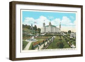 West Baden Springs Hotel, Indiana-null-Framed Art Print