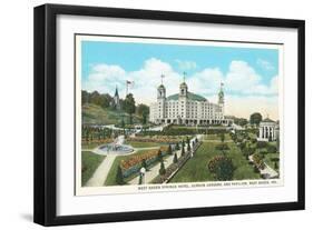 West Baden Springs Hotel, Indiana-null-Framed Art Print