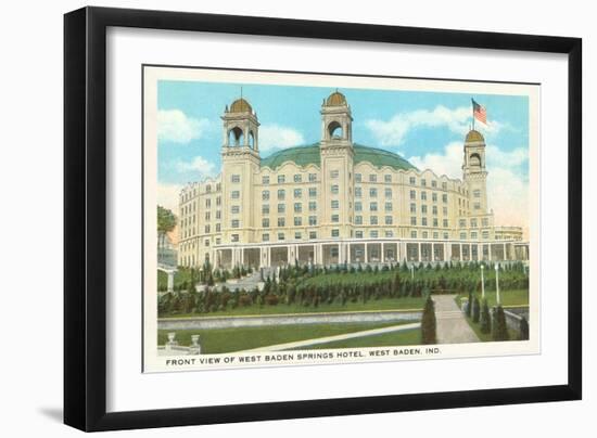 West Baden Springs Hotel, Indiana-null-Framed Art Print