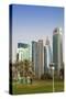 West Bay Buildings, Doha, Qatar, Middle East-Jane Sweeney-Stretched Canvas