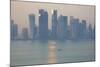 West Bay Central Financial District from East Bay District, Doha, Qatar, Middle East-Frank Fell-Mounted Photographic Print