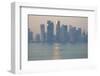 West Bay Central Financial District from East Bay District, Doha, Qatar, Middle East-Frank Fell-Framed Photographic Print