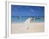 West Bay, Jetty, Roatan, Bay Islands, Honduras, Central America-Jane Sweeney-Framed Photographic Print