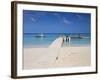 West Bay, Jetty, Roatan, Bay Islands, Honduras, Central America-Jane Sweeney-Framed Photographic Print