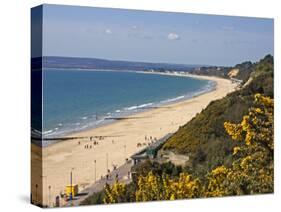 West Beach and Cliffs, Bournemouth, Poole Bay, Dorset, England, United Kingdom, Europe-Rainford Roy-Stretched Canvas