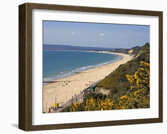 West Beach and Cliffs, Bournemouth, Poole Bay, Dorset, England, United Kingdom, Europe-Rainford Roy-Framed Photographic Print