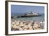 West Beach and Pier with Calm Sea, Bournemouth, Dorset, England, United Kingdom, Europe-Roy Rainford-Framed Photographic Print