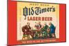 West Bend Old Timer's Lager Beer-null-Mounted Art Print
