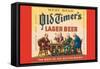 West Bend Old Timer's Lager Beer-null-Framed Stretched Canvas